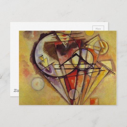 Carte Postale Cercles Abstraits Kandinsky (Devant / Derrière)