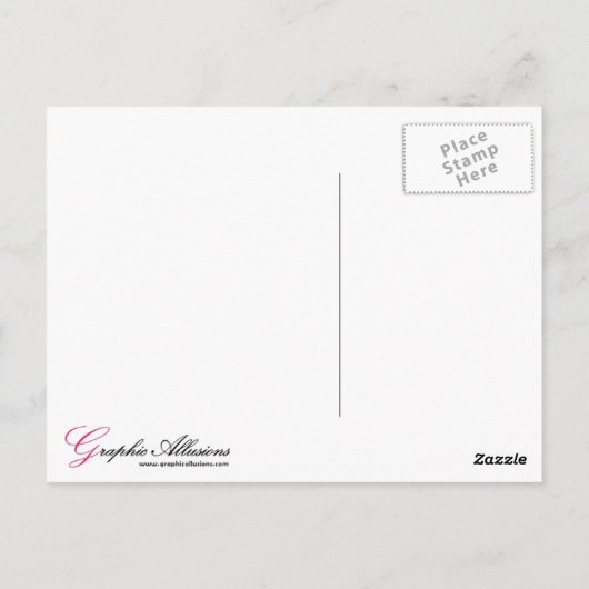 Carte Postale Cercles arc-en-ciel rétro (Dos)