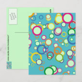Carte Postale Cercles colorés (Devant / Derrière)