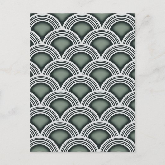 Carte Postale Cercles concentriques Art déco (Devant)