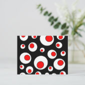 Carte Postale Cercles de Cool géométriques Abstraits (Debout devant)