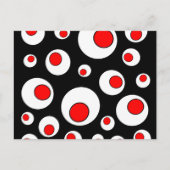 Carte Postale Cercles de Cool géométriques Abstraits (Devant)