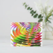 Carte Postale Cercles d'eau arc-en-ciel (Debout devant)