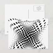 Carte Postale Cercles demi-tons Abstraits X Thunder_Cove (Devant / Derrière)