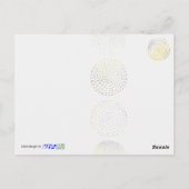 Carte Postale Cercles, dessinés à la main, spirales, points, jau (Dos)