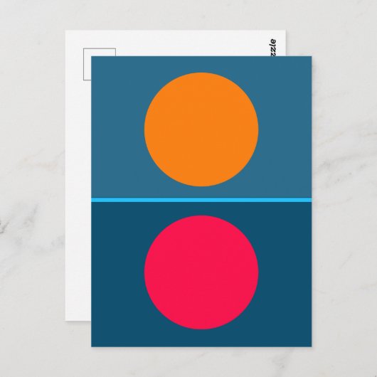 Carte Postale Cercles élémentaires (Devant / Derrière)