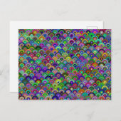 Carte postale Cercles empilés (Devant / Derrière)