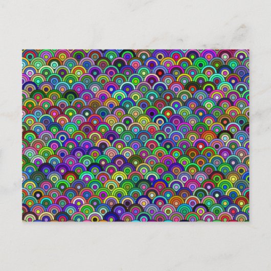 Carte postale Cercles empilés (Devant)