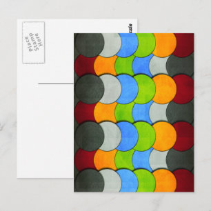 Carte Postale Cercles empilés-Texté par Shirley Taylor