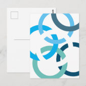 Carte Postale Cercles Enlacés (Devant / Derrière)