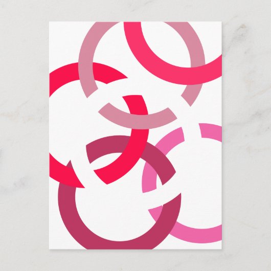 Carte Postale Cercles Enlacés (Devant)