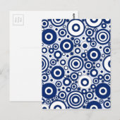 Carte Postale Cercles et points de la Marine (Devant / Derrière)