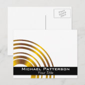 Carte Postale Cercles Exécutifs Modernes Professionnels Personna (Devant / Derrière)