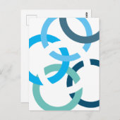 Carte Postale Cercles liés (Devant / Derrière)