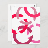 Carte Postale Cercles liés (Devant / Derrière)