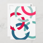 Carte Postale Cercles liés (Devant / Derrière)