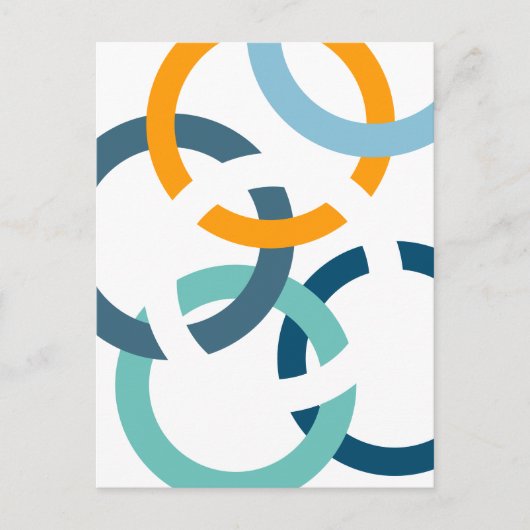 Carte Postale Cercles liés (Devant)