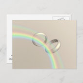 Carte Postale Cercles Mariages arc-en-ciel (Devant / Derrière)
