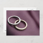 Carte Postale Cercles mariages Argent (Devant / Derrière)