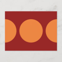 Cercles orange sur rouge