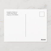 Carte Postale Cercles pointus | Merci de la graduation photo (Dos)