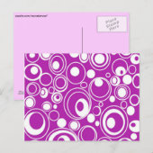 Carte Postale Cercles pourpres (Devant / Derrière)