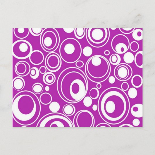Carte Postale Cercles pourpres (Devant)