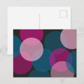 Carte Postale Cercles superposés (Devant / Derrière)