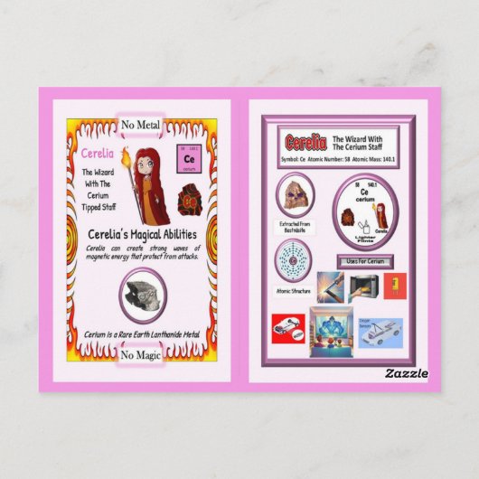 Carte Postale Cerelia - Cerium Trading Card (Dos)