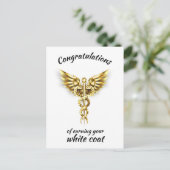 Carte Postale Cérémonie de la cape blanche Or Médical  (Debout devant)