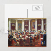 Carte Postale Cérémonie de la séance du Conseil d'État (Devant / Derrière)