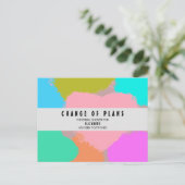 Carte Postale Cérémonie de mariage : Changement de plans cœurs (Debout devant)