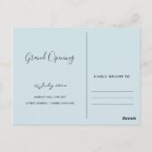 CARTE POSTALE CÉRÉMONIE D'OUVERTURE AU PINCEMENT DE BRUSH AQUA B (Dos)