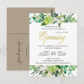 CARTE POSTALE CÉRÉMONIE D'OUVERTURE DU CADRE DE FOLIAGE A L'AQUA (Devant / Derrière)