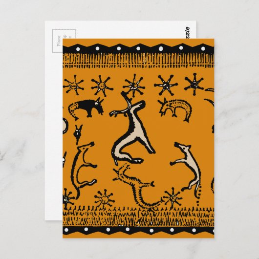 Carte Postale Cérémonie Rituelle païenne (Devant / Derrière)