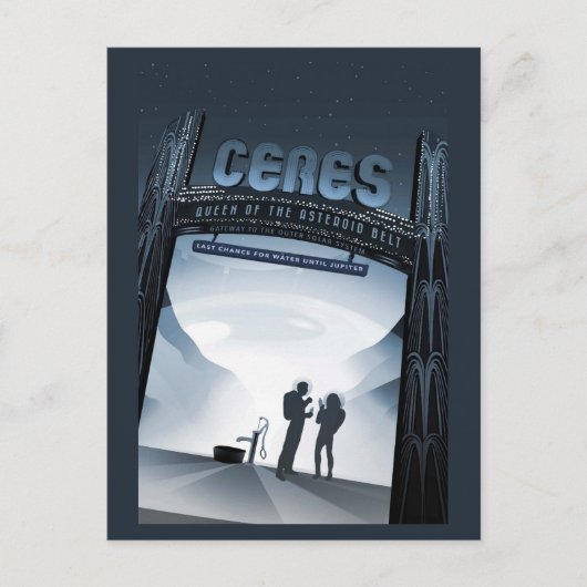 Carte Postale Ceres Planète naine Space Sci Fi (Devant)