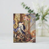Carte Postale Ceres vantant les attributs de la guerre (Debout devant)