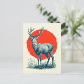 Carte Postale Cerf (Debout devant)