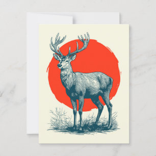 Carte Postale Cerf
