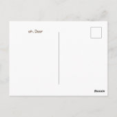 Carte Postale Cerf (Dos)