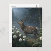 Carte Postale Cerf (Devant / Derrière)