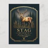CARTE POSTALE CERF – COLLECTION CHASSE (Devant)