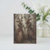 Carte postale Cerf dans les bois (Debout devant)