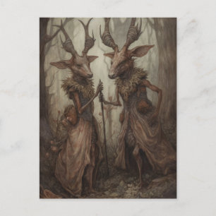 Carte postale Cerf dans les bois