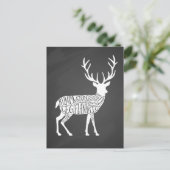 Carte Postale cerf de chevreuil gibier chasse chasse boucher via (Debout devant)