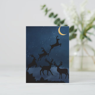 Carte Postale Cerf de lune