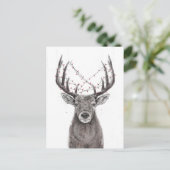 Carte Postale Cerf de Noël (Debout devant)
