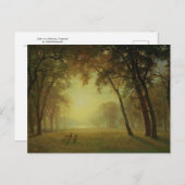 Carte Postale Cerf en compensation, Yosemite par Albert Bierstad (Devant / Derrière)