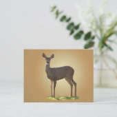 CARTE POSTALE CERF EN COURANT (Debout devant)