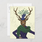 Carte Postale Cerf et Fascinateur 2 (Devant / Derrière)